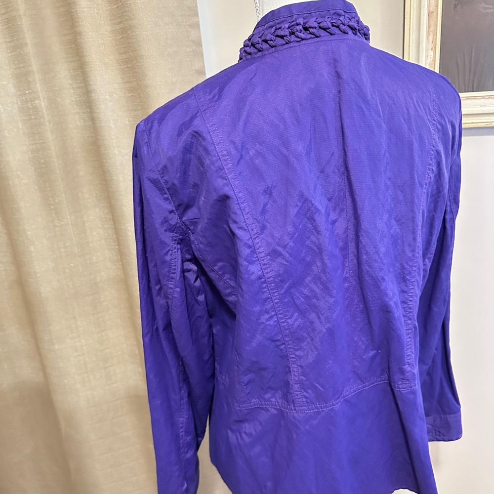 Women’s Chicos jacket size 2 (12-14) Purple zip up - Picture 5 of 15